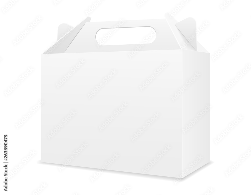 empty cardboard box packaging blank template for design stock vector illustration empty cardboard box packaging blank template for design stock vector illustration
