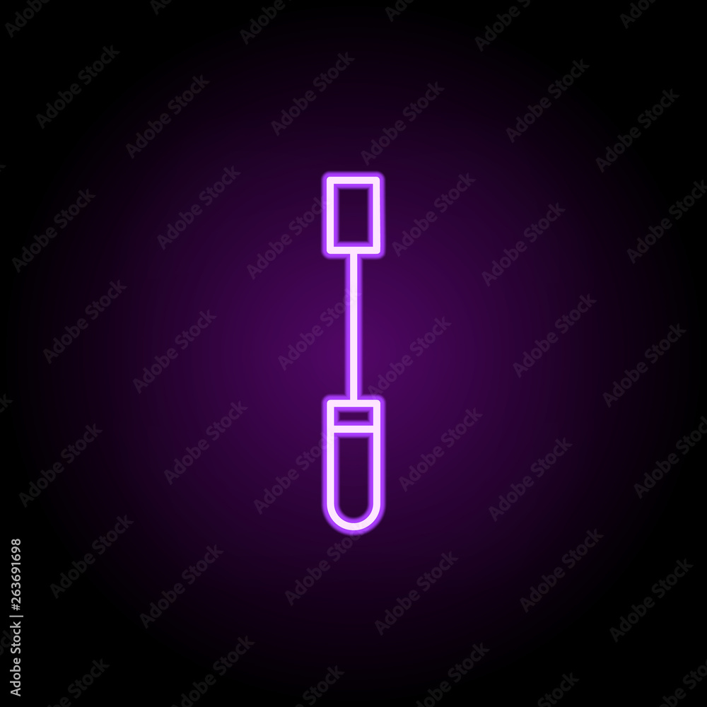 flathead screwdriver neon icon. Elements of construction set. Simple icon for websites, web design, mobile app, info graphics flathead screwdriver neon icon. Elements of construction set. Simple icon for websites, web design, mobile app, info graphics