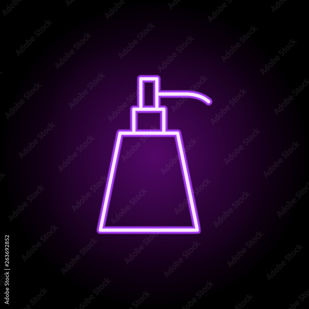 liquid soap neon icon. Elements of web set. Simple icon for websites, web design, mobile app, info graphics liquid soap neon icon. Elements of web set. Simple icon for websites, web design, mobile app, info graphics