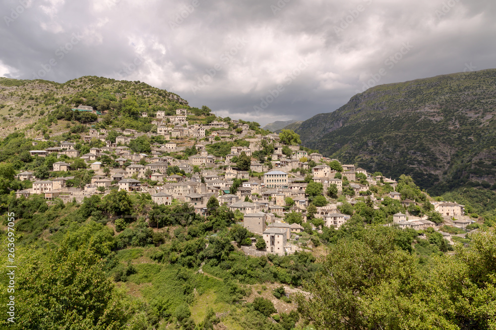 Traditional greek village Syrrako (Epirus, Greece).