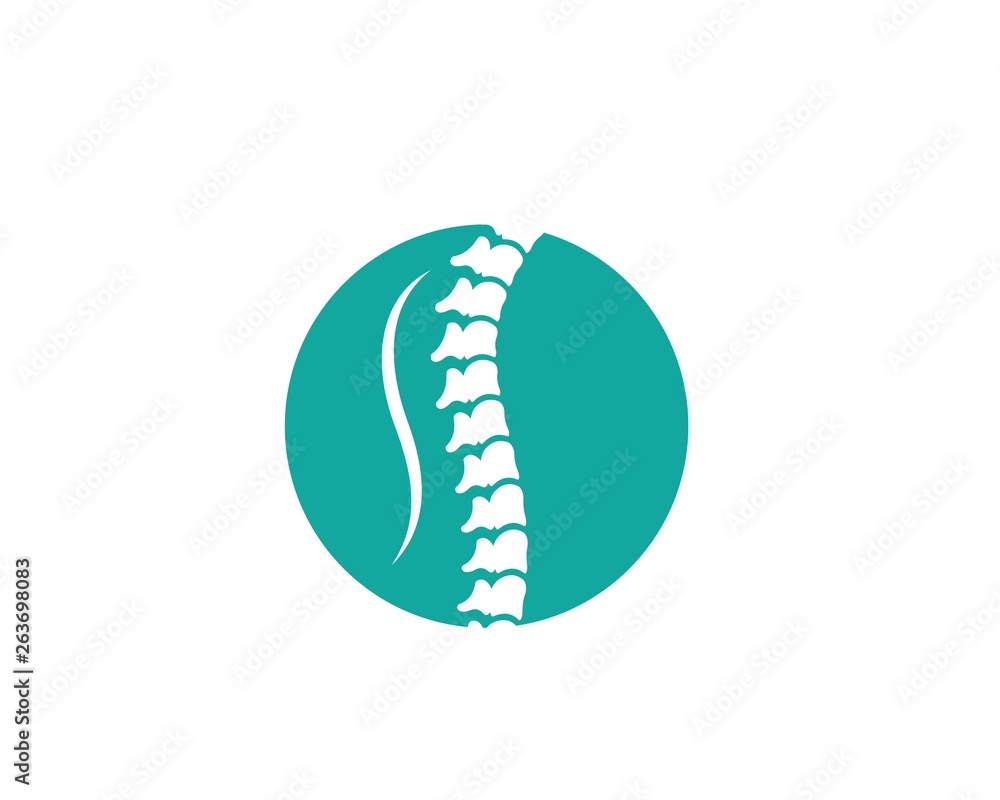 Spine diagnostics symbol logo template vector illustration Spine diagnostics symbol logo template vector illustration