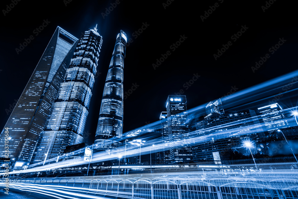 Road City Nightscape Architecture and Fuzzy Car Lights.. Road City Nightscape Architecture and Fuzzy Car Lights..