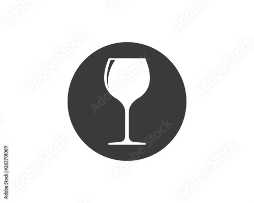 wine glasses toasting logo icon vector
