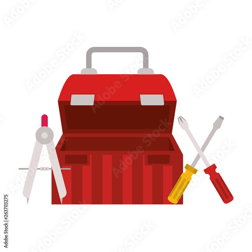 construction tool box isolated icon