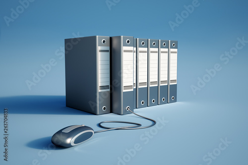 Obraz na plátně Computerized archives