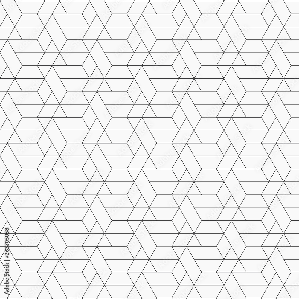 Abstract geometric pattern with crossing thin lines on hexagon shape with light color background. Stylish fractal texture. pattern is on swatches panel Abstract geometric pattern with crossing thin lines on hexagon shape with light color background. Stylish fractal texture. pattern is on swatches panel