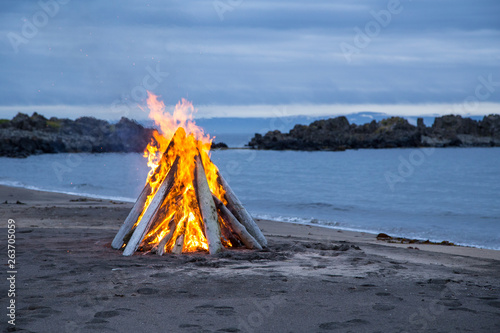 Lagerfeuer am Strand