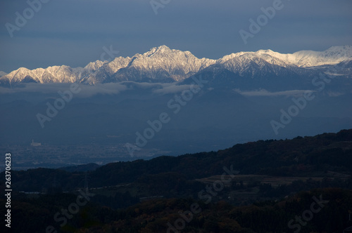Views of the Northern Alps from Observatory - 散居村展望台より北アルプスを望む