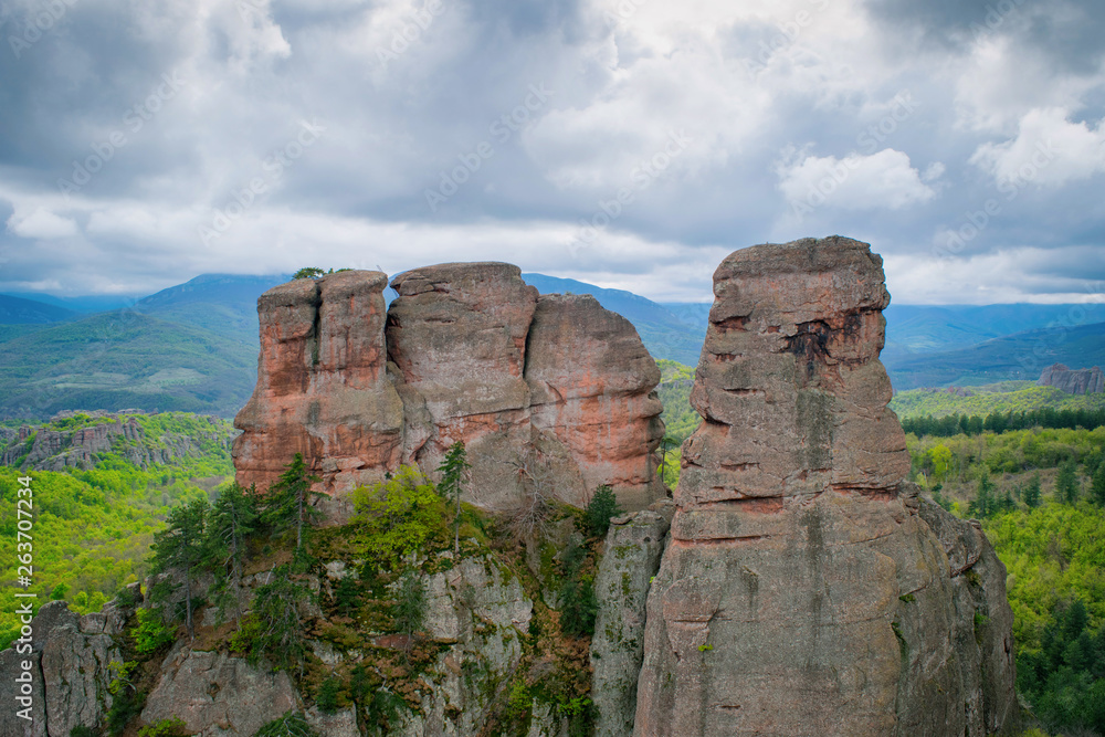 Belogradchik Rocks in Bulgaria - rock formations natural landscape Belogradchik Rocks in Bulgaria - rock formations natural landscape
