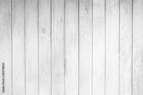 White Wood Fence Background.