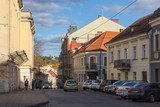 Street in the Old Town of Vilnius. Lithuania