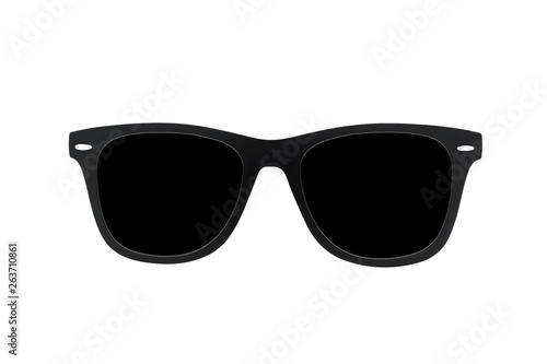 Black Sunglasses Isolated On White Background