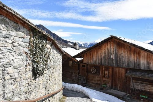 Osttirol, Virgental, Obermauern, Virgen, Kirche, Dorf, Tradition, Wallfahrtskirche, Maria Schnee, Gotik, gotisch, spätgotisch, Spätgotik, Turm, Kirchturm, Kirchenschiff, Venedigergruppe, Lasörlinggrup photo