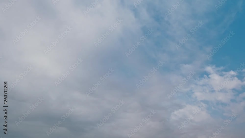 Time lapse of blue sky and white clouds moving around. Time lapse of blue sky and white clouds moving around.