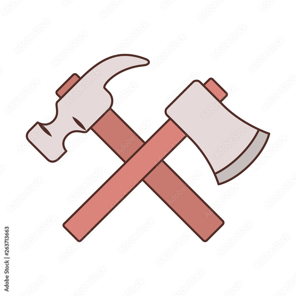 construction tools isolated icon construction tools isolated icon