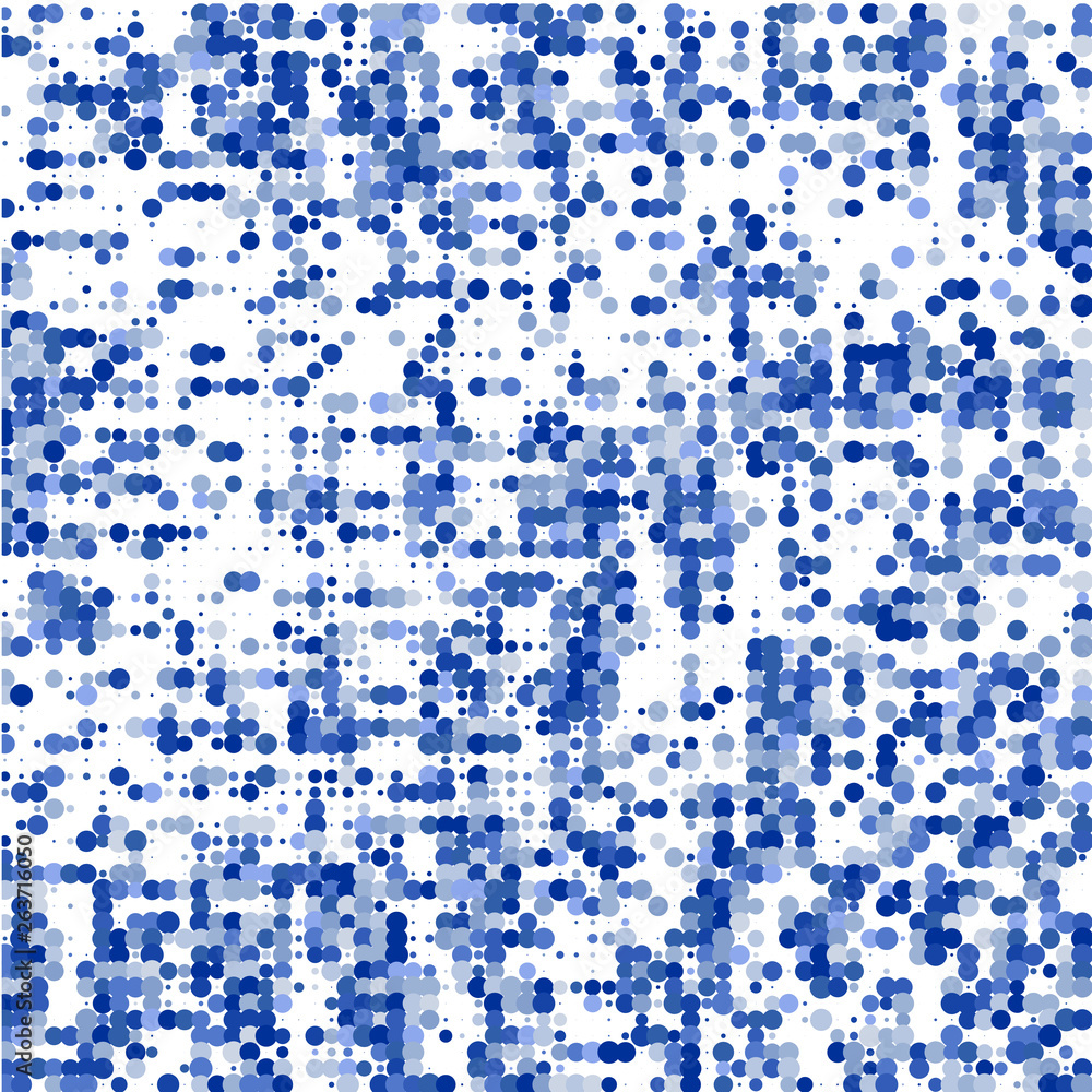 Fototapeta premium Blue points on white background 