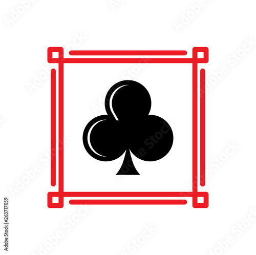 Casino icon on background for graphic and web design. Simple vector sign. Internet concept symbol for website button or mobile app.