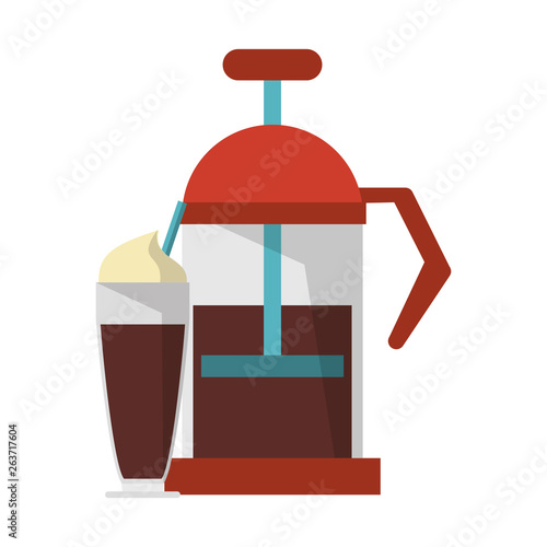 Manual coffee maker sweet drink