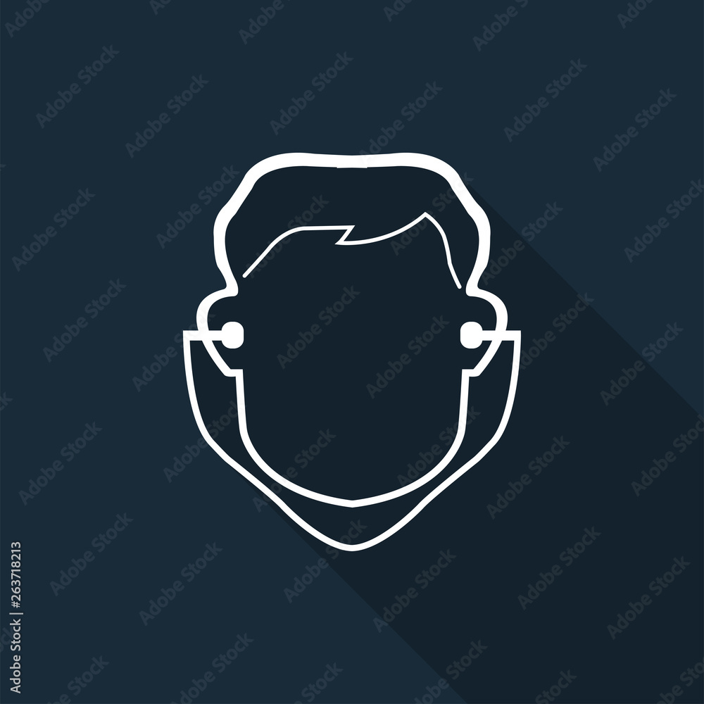 Symbol Wear Ear Plug Sign on black background,vector illustration Symbol Wear Ear Plug Sign on black background,vector illustration