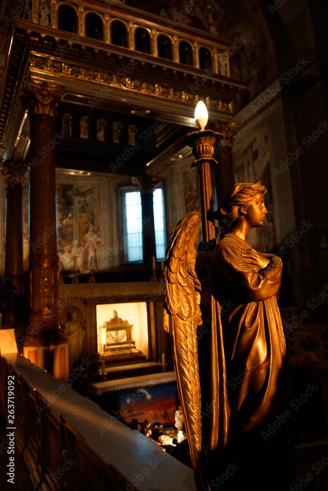Rome (Italy). Altar of the Basilica of San Pietro in Vincoli in Rome