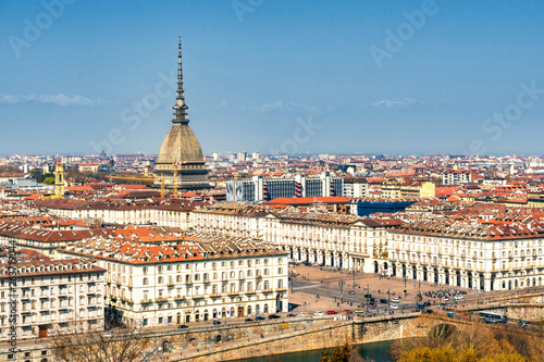 Cityscape of Torino (Turin, Italy)