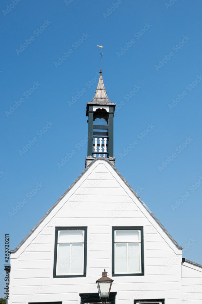 town hall of Biervliet, The Netherlands, against blue sky town hall of Biervliet, The Netherlands, against blue sky
