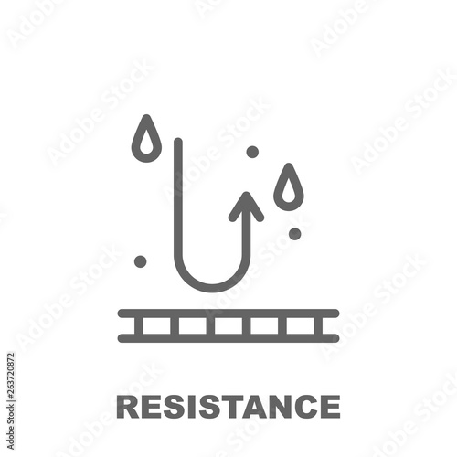 Resistance icon. Element of row matterial icon. Thin line icon for website design and development, app development. Premium icon