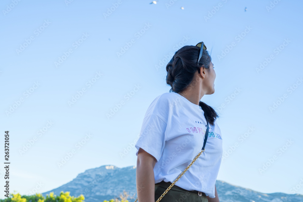 Young indian woman looking away Young indian woman looking away