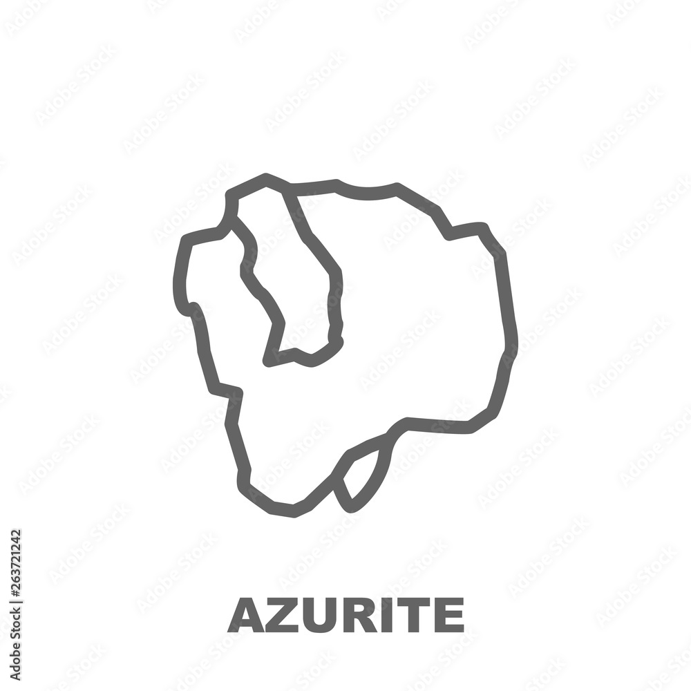 Azurite icon. Element of row matterial icon. Thin line icon for website design and development, app development. Premium icon Azurite icon. Element of row matterial icon. Thin line icon for website design and development, app development. Premium icon