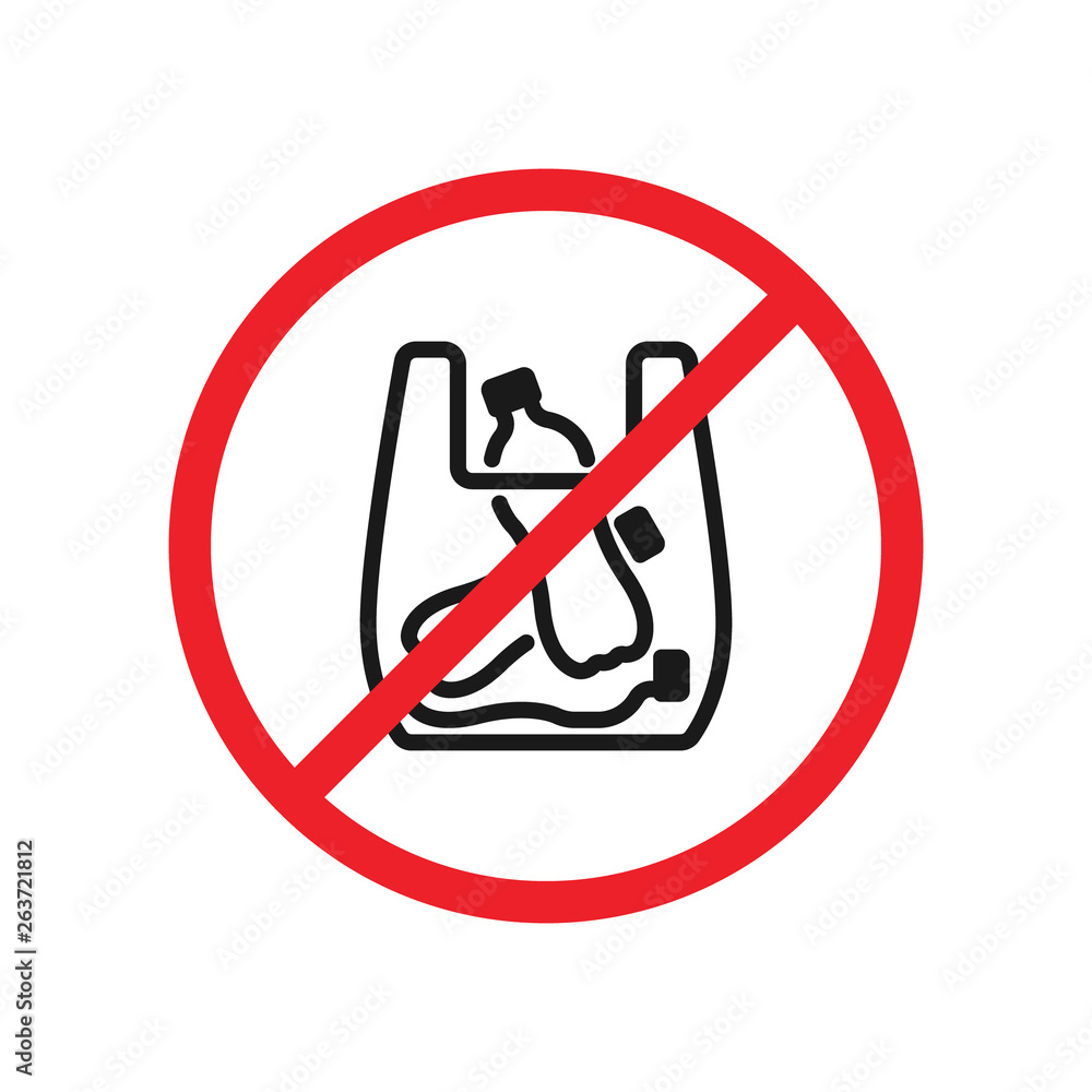 say no to plastic bag and bottle red prohibition sign. say no to plastic pollution. plastic bottles in bag. save environment and ecology of earth. go green eco friendly concept. zero waste eco icons say no to plastic bag and bottle red prohibition sign. say no to plastic pollution. plastic bottles in bag. save environment and ecology of earth. go green eco friendly concept. zero waste eco icons
