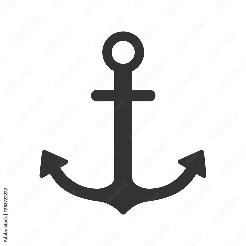 nautical anchor vector icon isolated on white background. summer recreation concept. nautical anchor flat icon for web and ui design nautical anchor vector icon isolated on white background. summer recreation concept. nautical anchor flat icon for web and ui design