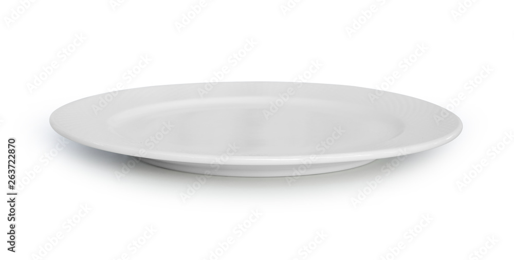 white plate isolated on white background white plate isolated on white background