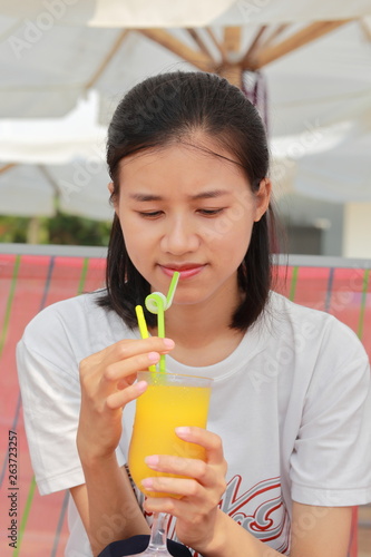 woman at the beach in Vietnam