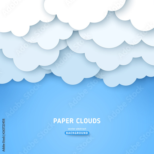 Cloudy volumetric banner template