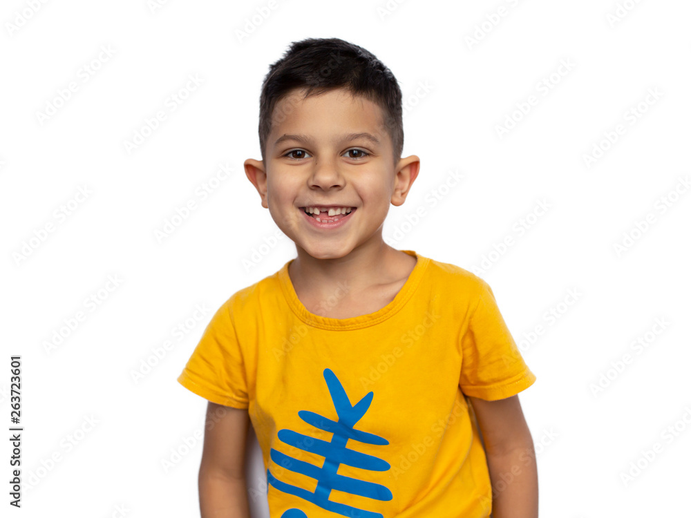 Portrait of cute smiling little boy Portrait of cute smiling little boy