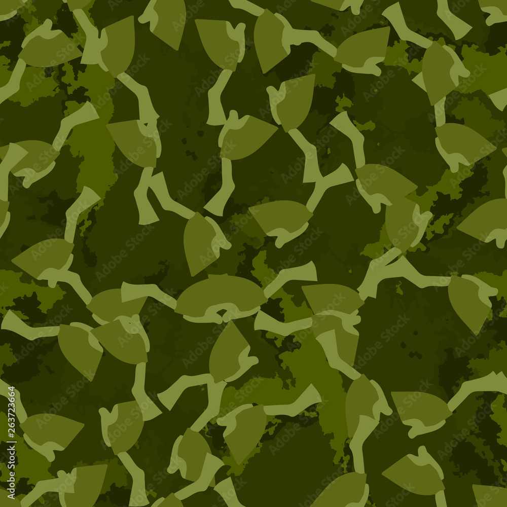 Fototapeta premium Forest camouflage of various shades of green colors
