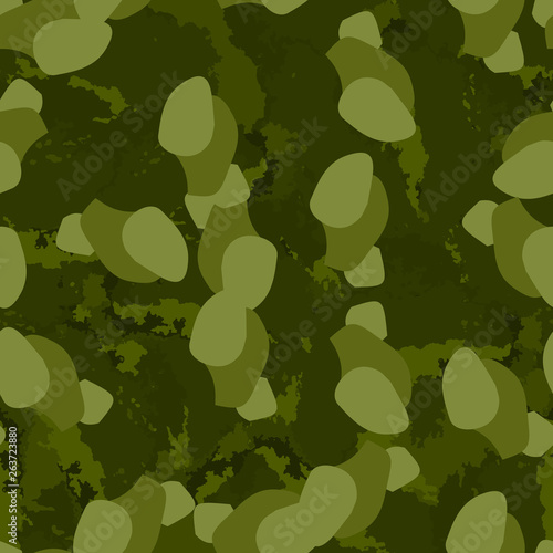 Forest camouflage of various shades of green colors