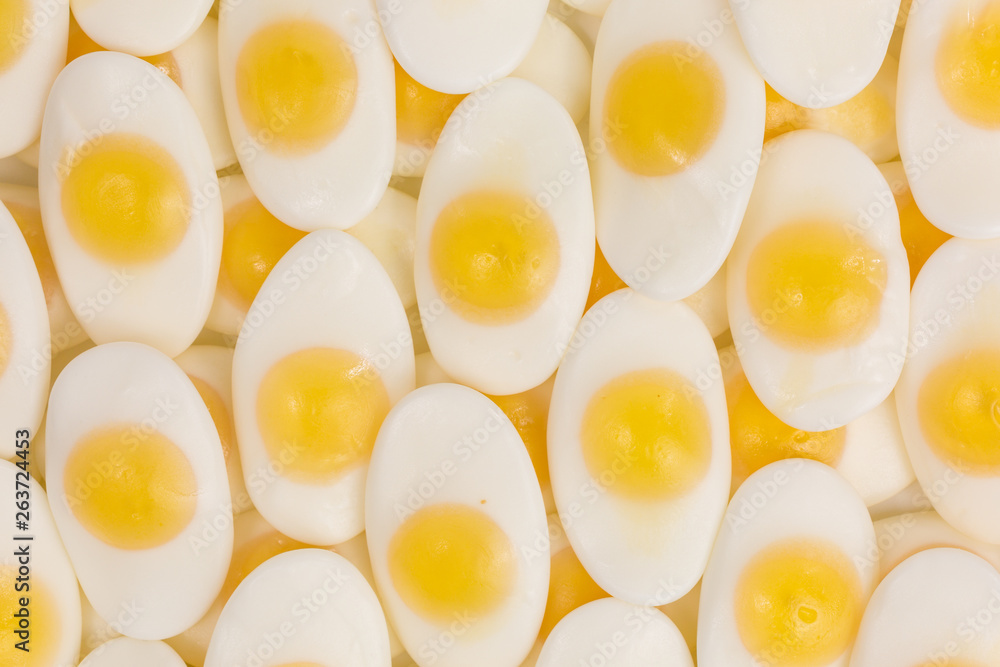 background of gummy candy fried egg sunny side up background of gummy candy fried egg sunny side up