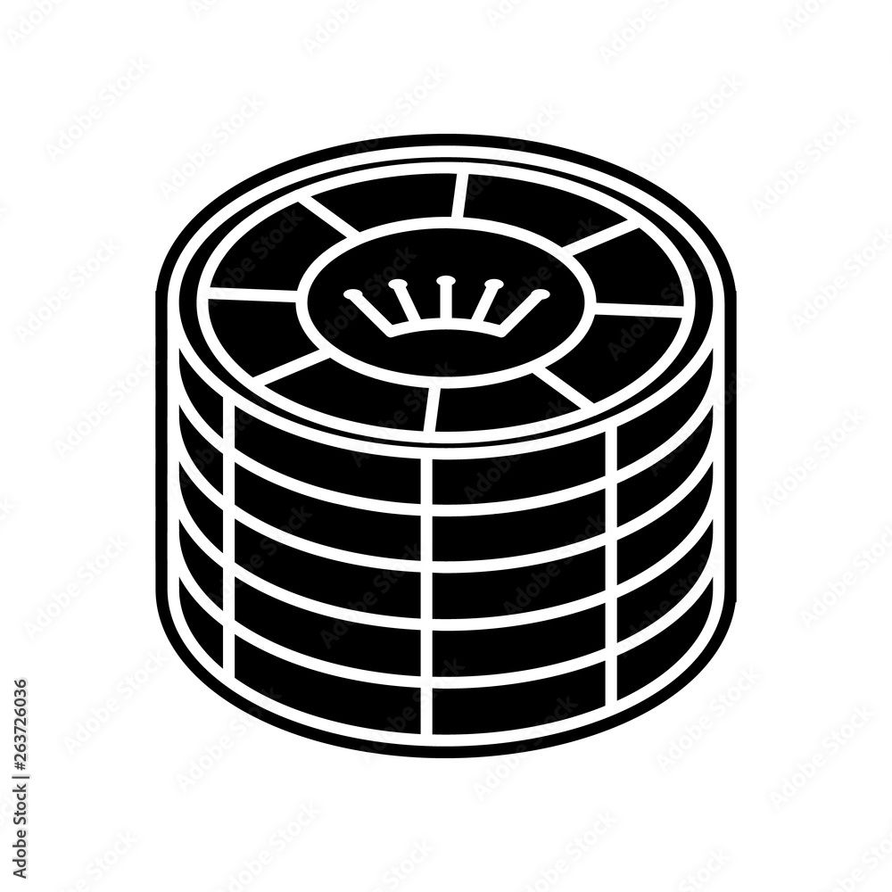 stack of game chips icon. Element of Casino for mobile concept and web apps icon. Glyph, flat icon for website design and development, app development stack of game chips icon. Element of Casino for mobile concept and web apps icon. Glyph, flat icon for website design and development, app development