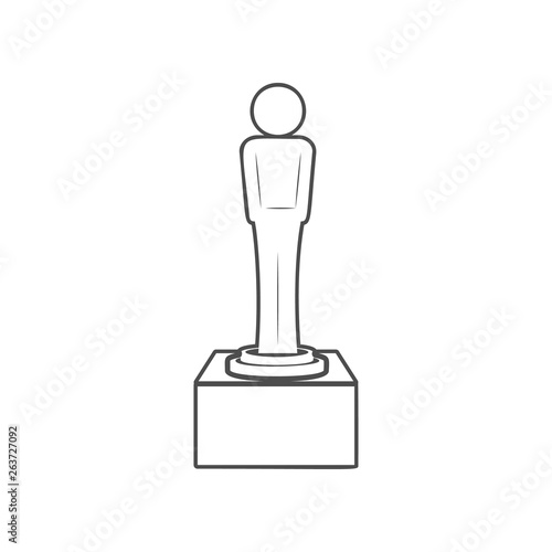 cinematographic cup icon. Set of cinema  element icons. Premium quality graphic design. Signs and symbols collection icon for websites, web design, mobile app on white background