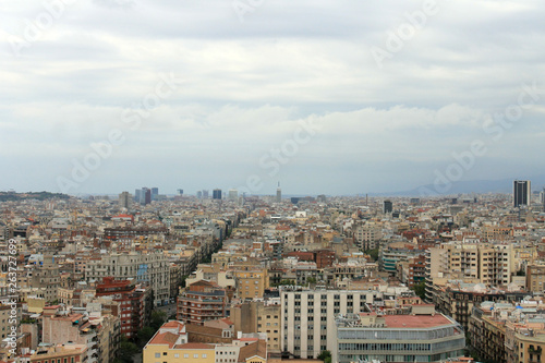 Barcelona City Catalonia Upview