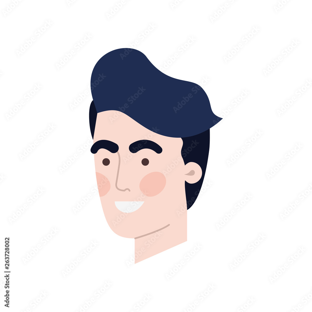 head of man avatar character head of man avatar character