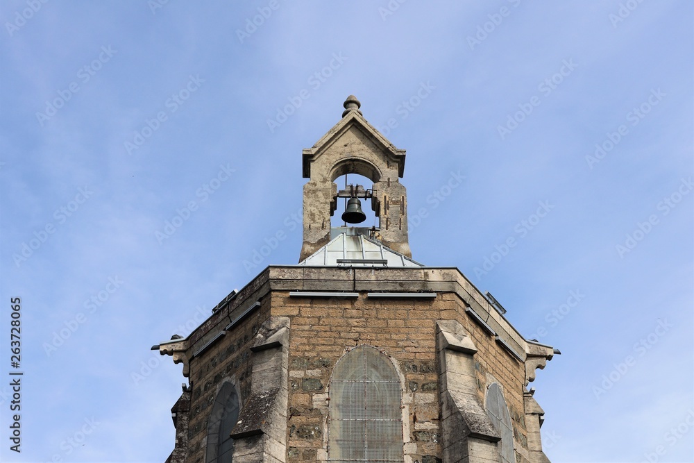 Chapelle Notre Dame de Brouilly sur le Mont Brouilly - Village de Saint Lager dans le Beaujolais - Rhône - France