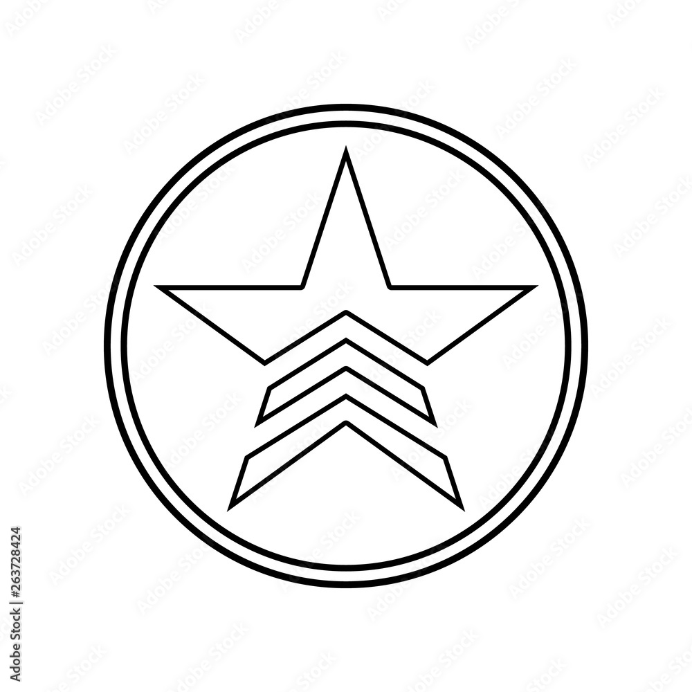 a military star in a circle icon. Element of Communism Capitalism for mobile concept and web apps icon. Outline, thin line icon for website design and development, app development a military star in a circle icon. Element of Communism Capitalism for mobile concept and web apps icon. Outline, thin line icon for website design and development, app development