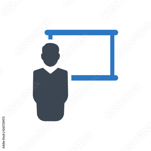 Business lecture icon