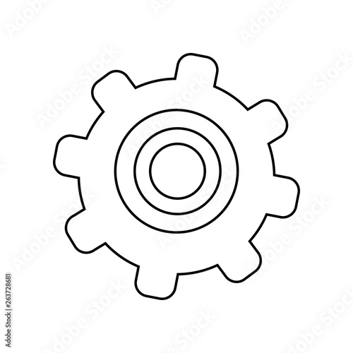 cogwheel icon. Element of Constraction tools for mobile concept and web apps icon. Outline, thin line icon for website design and development, app development