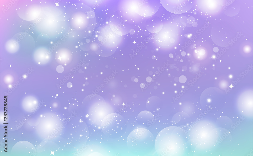 Abstract background, magic sparkle, stars, galaxy, purple blurry vector illustration seasonal holiday celebration