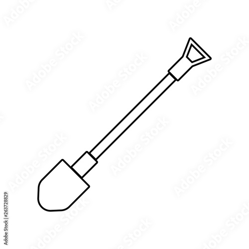 Shovel icon. Element of Constraction tools for mobile concept and web apps icon. Outline, thin line icon for website design and development, app development
