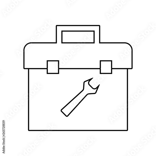 toolbox icon. Element of Constraction tools for mobile concept and web apps icon. Outline, thin line icon for website design and development, app development