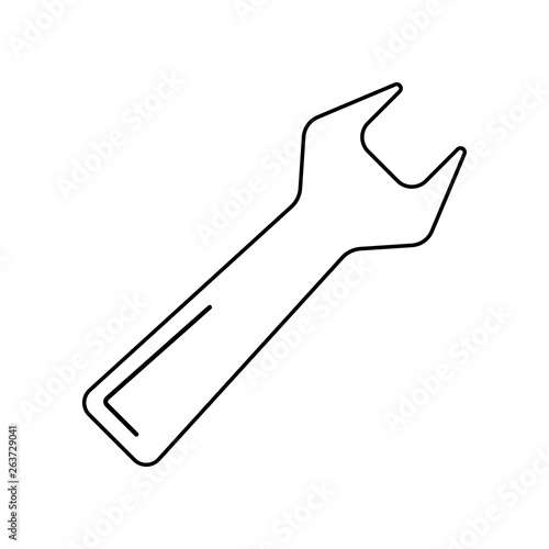 wrench icon. Element of Constraction tools for mobile concept and web apps icon. Outline, thin line icon for website design and development, app development